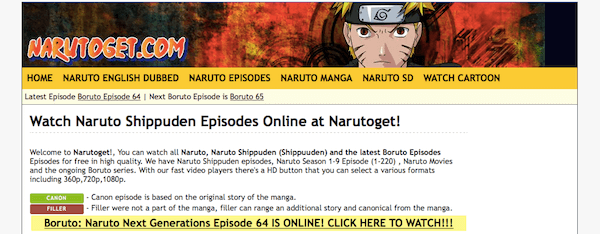 Naruto original series online free